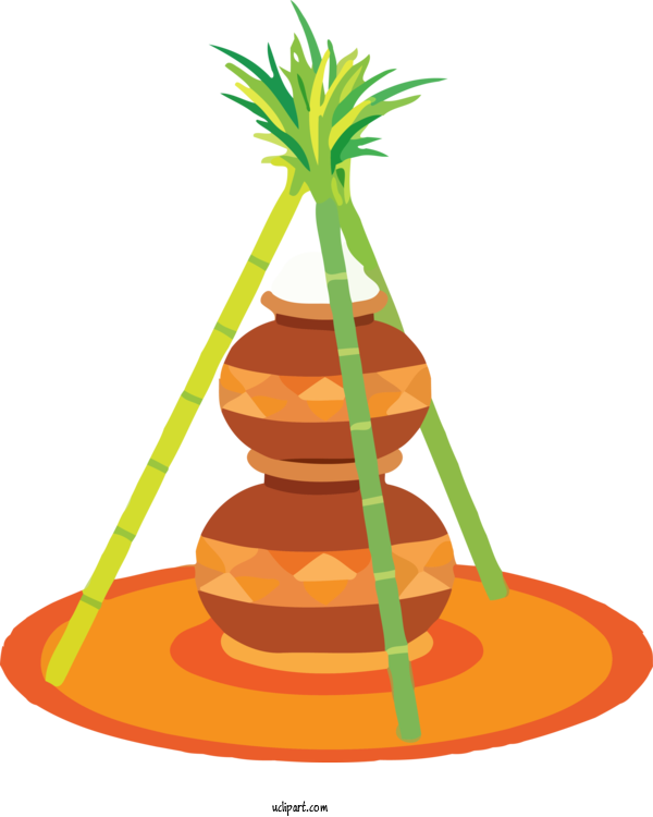 Free Holidays Palm Tree Plant Arecales For Pongal Clipart Transparent Background