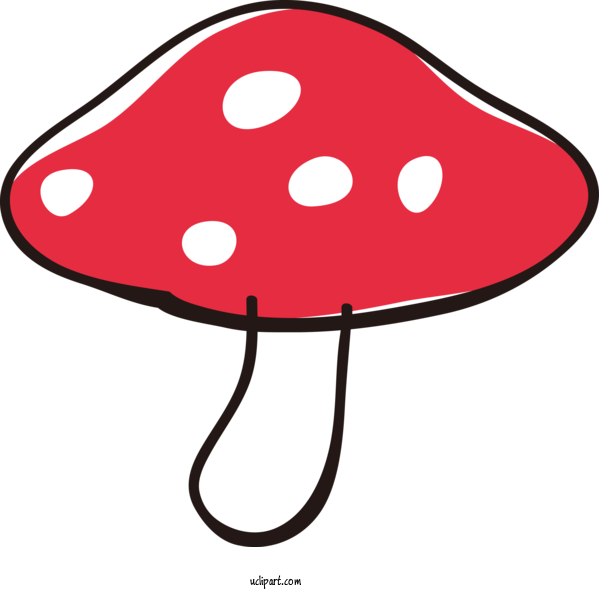 Free Food Mushroom For Vegetable Clipart Transparent Background