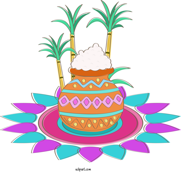 Free Holidays Icing Cake Cake Decorating For Pongal Clipart Transparent Background