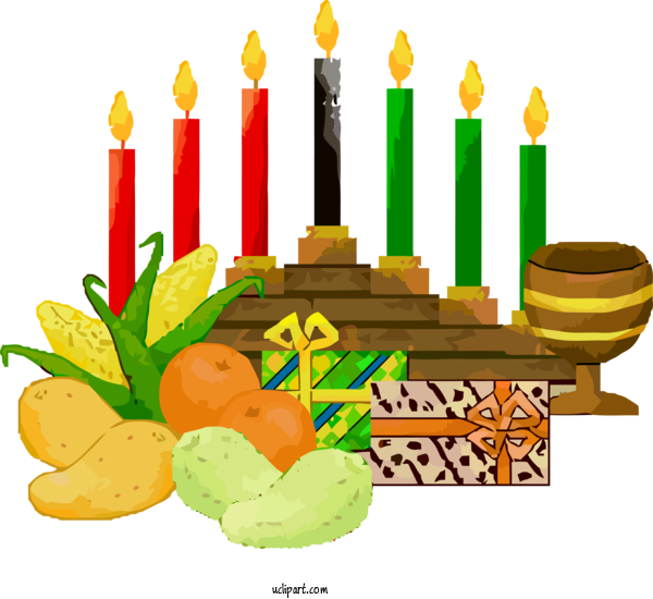Free Holidays Candle Birthday Candle Holiday For Kwanzaa Clipart Transparent Background