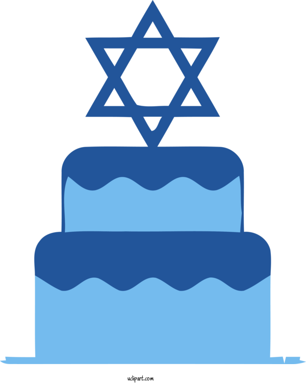 Free Holidays Blue Line Rectangle For Hanukkah Clipart Transparent Background