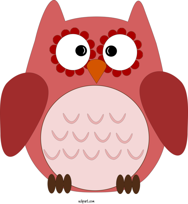 Free Animals Owl Cartoon Pink For Owl Clipart Transparent Background