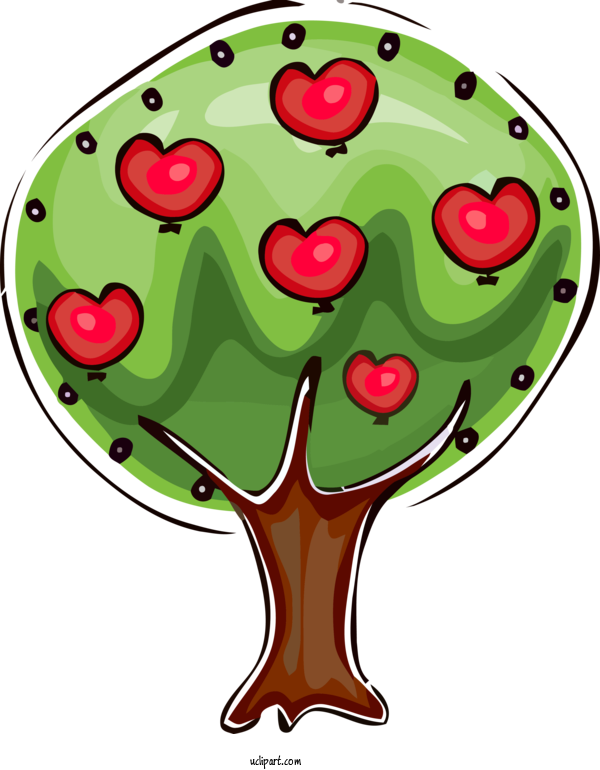 Free Nature Plant Tree Fruit For Tree Clipart Transparent Background