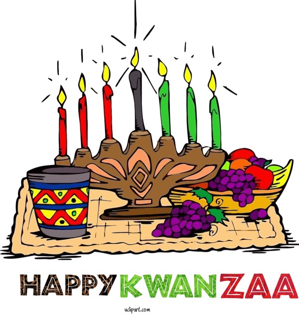 Free Holidays Candle Event Candle Holder For Kwanzaa Clipart Transparent Background
