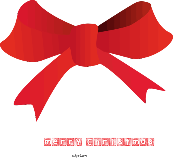 Free Holidays Red Ribbon Bow Tie For Christmas Clipart Transparent Background