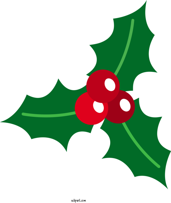 Free Holidays Holly Leaf American Holly For Christmas Clipart Transparent Background