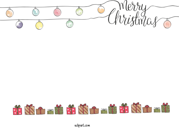 Free Holidays Text Font For Christmas Clipart Transparent Background