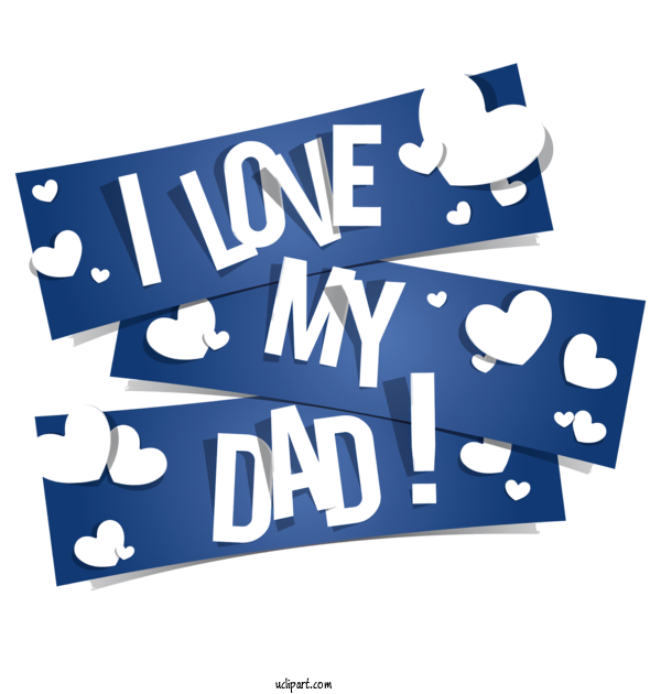 Free Holidays Text Font Design For Fathers Day Clipart Transparent Background