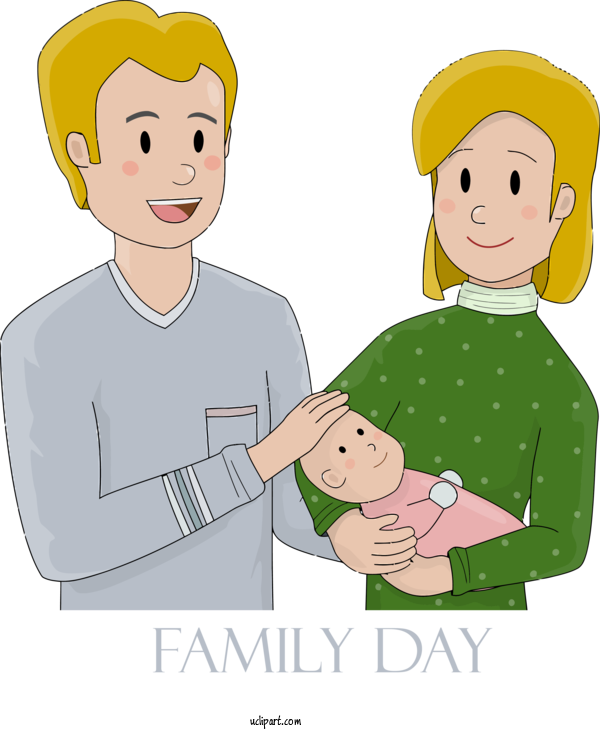 Free Holidays Cartoon Male Child For Family Day Clipart Transparent Background