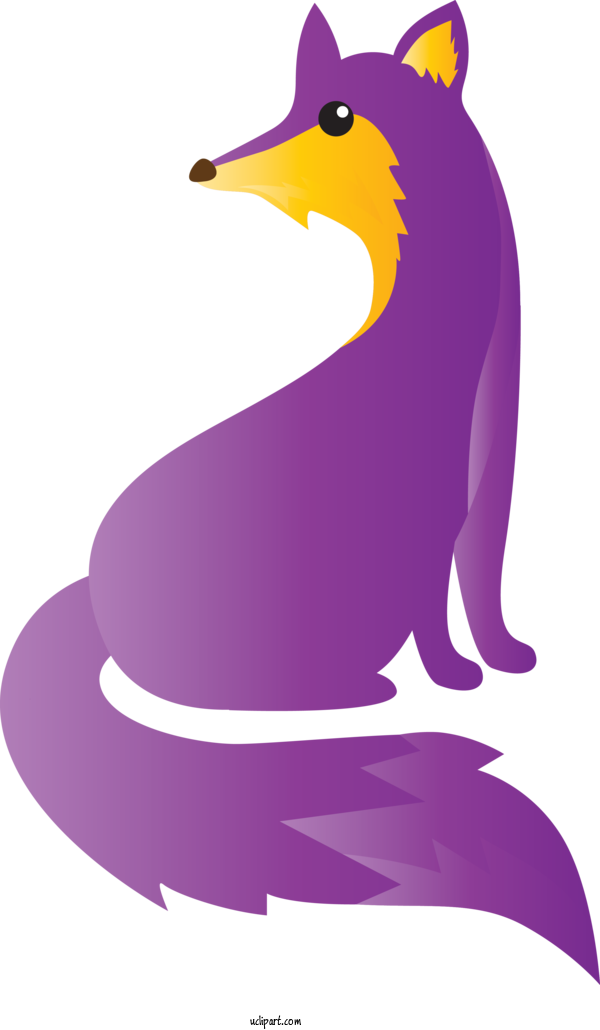 Free Animals Purple Bird Flightless Bird For Fox Clipart Transparent Background