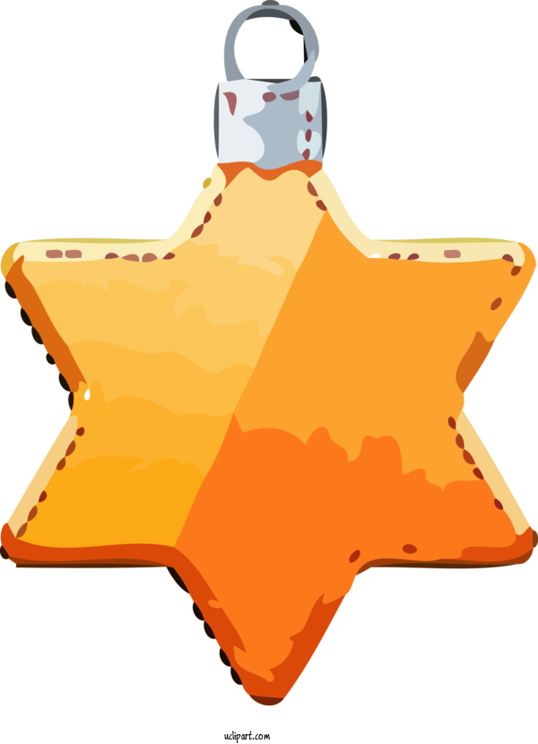 Free Holidays Orange Yellow Star For Christmas Clipart Transparent Background