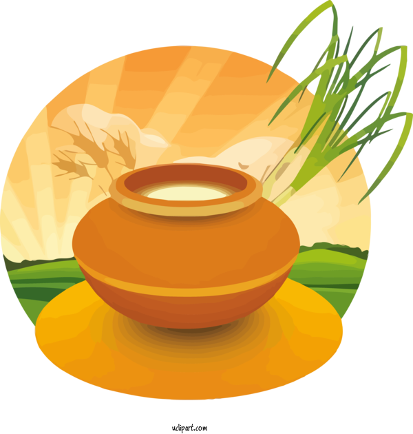 Free Holidays Tableware Food Dish For Pongal Clipart Transparent Background