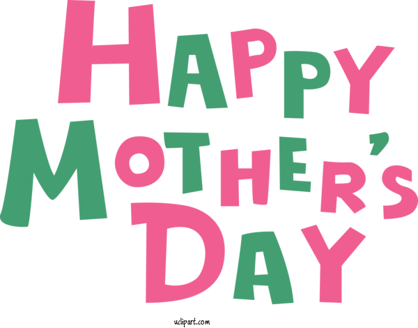 Free Holidays Font Text Pink For Mothers Day Clipart Transparent Background