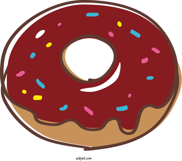 Free Food Doughnut Ciambella Baked Goods For Donut Clipart Transparent Background