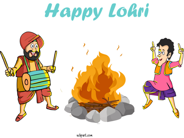 Free Holidays Cartoon Sharing Conversation For Lohri Clipart Transparent Background