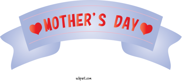 Free Holidays Font Logo For Mothers Day Clipart Transparent Background