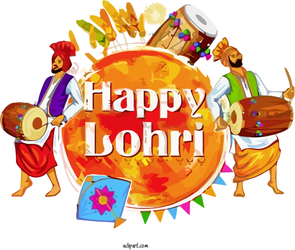 Free Holidays Indian Musical Instruments For Lohri Clipart Transparent Background