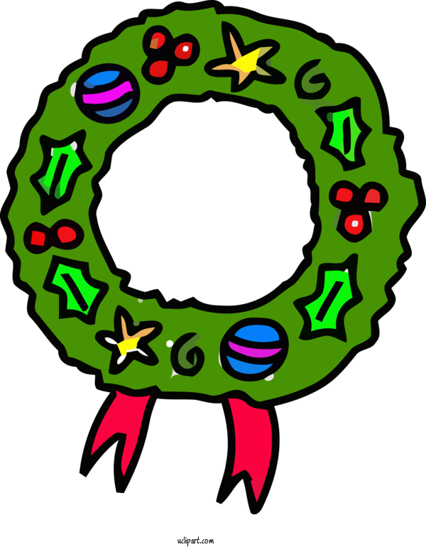 Free Holidays Circle Wreath Bicycle Part For Christmas Clipart Transparent Background