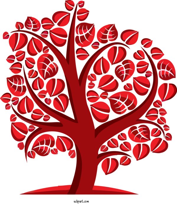 Free Nature Leaf Red Plant For Tree Clipart Transparent Background