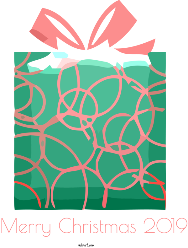Free Holidays Green Leaf Line For Christmas Clipart Transparent Background
