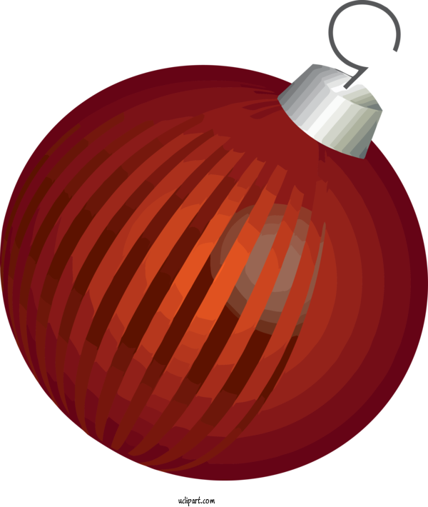 Free Holidays Red Christmas Ornament Ornament For Christmas Clipart Transparent Background