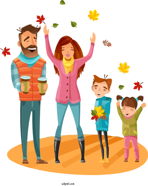 Free Holidays Cartoon Playing With Kids Celebrating For Family Day Clipart Transparent Background