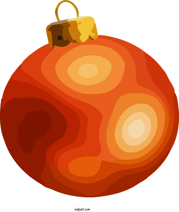 Free Holidays Orange Christmas Ornament Pumpkin For Christmas Clipart Transparent Background