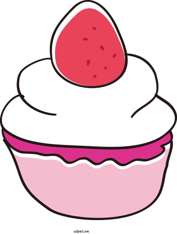 Free Food Pink Lip Food For Cake Clipart Transparent Background