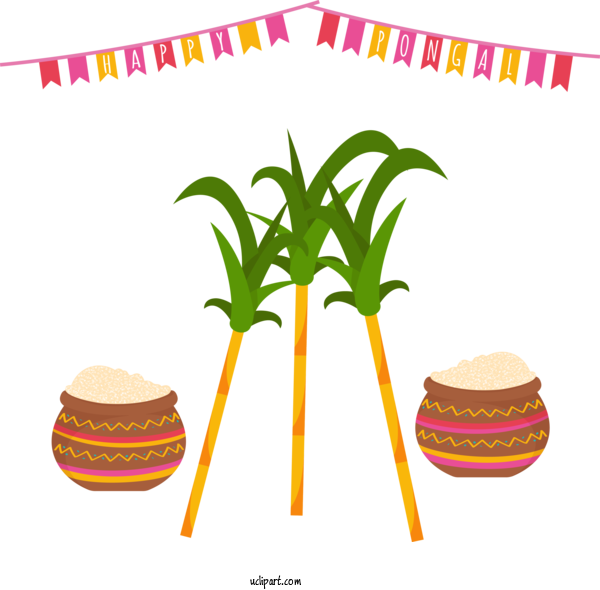 Free Holidays Palm Tree Tree Font For Pongal Clipart Transparent Background