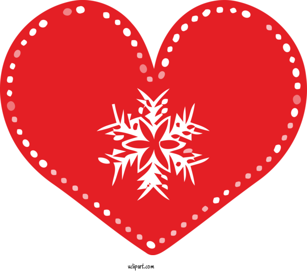 Free Holidays Heart Red Love For Christmas Clipart Transparent Background