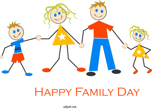 Free Holidays People Social Group Cartoon For Family Day Clipart Transparent Background