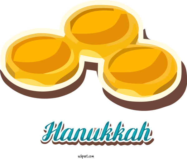 Free Holidays Yellow Font Glasses For Hanukkah Clipart Transparent Background