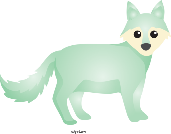 Free Animals Cartoon Green Tail For Fox Clipart Transparent Background