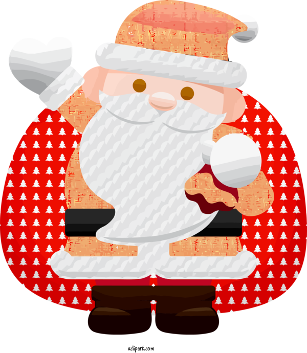 Free Holidays Santa Claus For Christmas Clipart Transparent Background