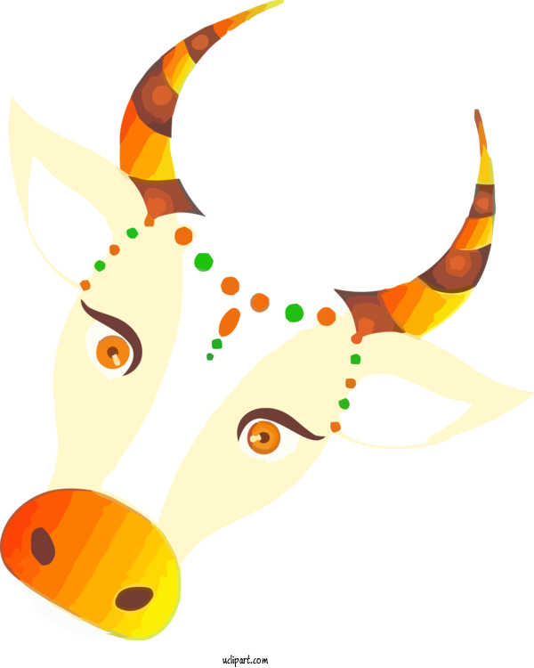 Free Holidays Horn For Pongal Clipart Transparent Background