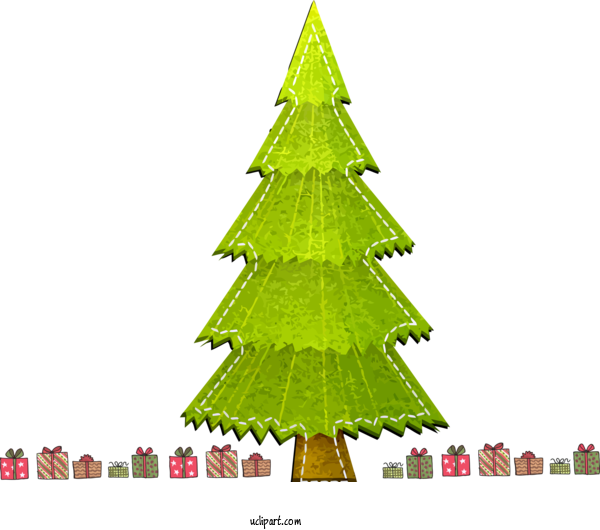 Free Holidays Oregon Pine Green Tree For Christmas Clipart Transparent Background