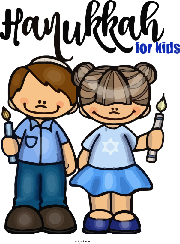 Free Holidays Cartoon Friendship Interaction For Hanukkah Clipart Transparent Background