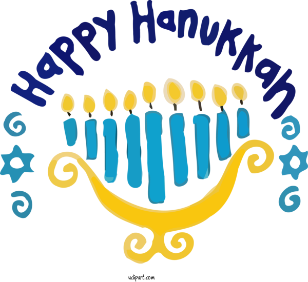 Free Holidays Text Hanukkah Logo For Hanukkah Clipart Transparent Background