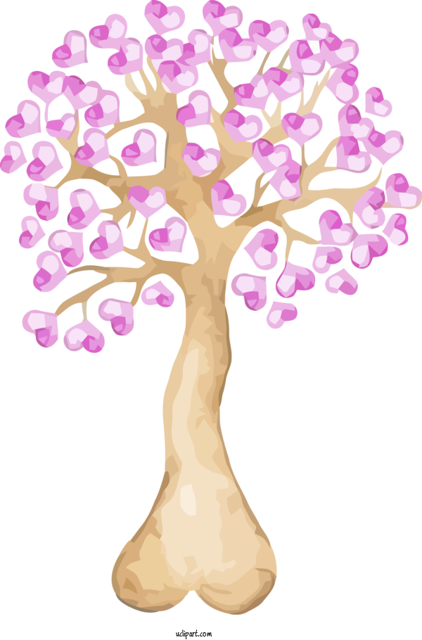 Free Nature Pink Tree Woody Plant For Tree Clipart Transparent Background