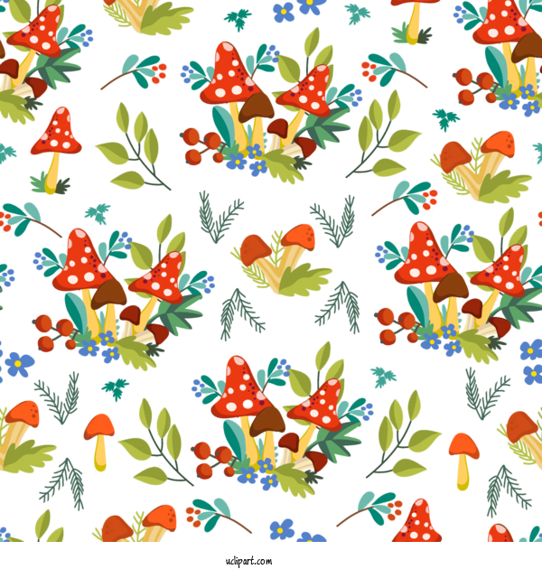 Free Nature Leaf Pedicel Pattern For Autumn Clipart Transparent Background
