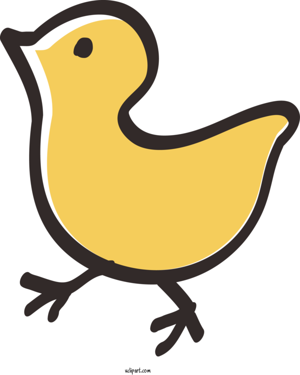 Free Animals Bird Yellow Beak For Duck Clipart Transparent Background
