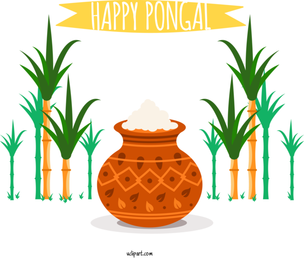 Free Holidays Plant Palm Tree Pineapple For Pongal Clipart Transparent Background