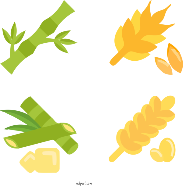 Free Holidays Leaf Yellow Plant For Pongal Clipart Transparent Background