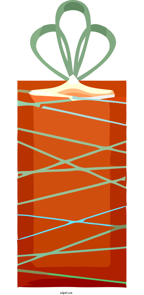 Free Holidays Line Orange Rectangle For Christmas Clipart Transparent Background