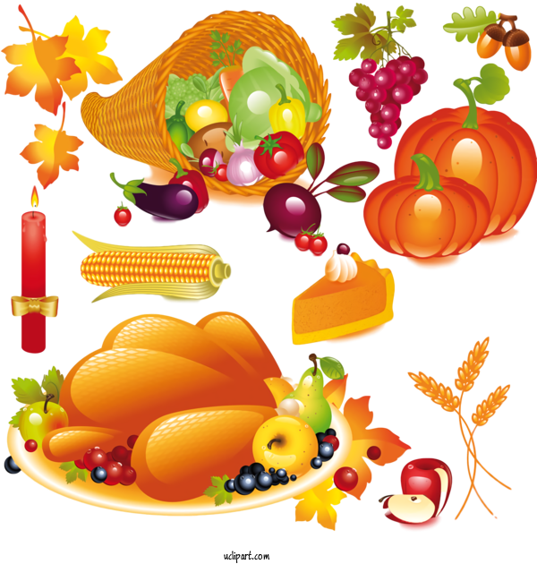 Free Holidays Food Group Fruit Plant For Thanksgiving Clipart Transparent Background