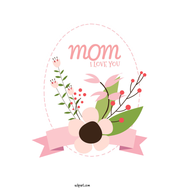 Free Holidays Logo Pink Font For Mothers Day Clipart Transparent Background