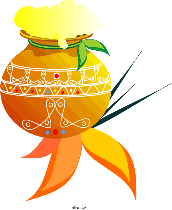 Free Holidays Orange Citrus Plant For Pongal Clipart Transparent Background
