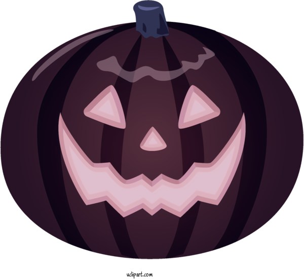 Free Holidays Violet Purple Pumpkin For Halloween Clipart Transparent Background