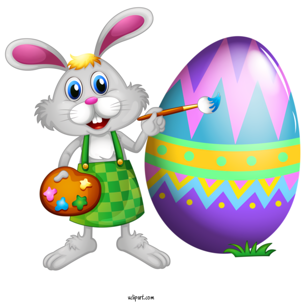 Free Holidays Easter Egg Cartoon Easter Bunny For Easter Clipart Transparent Background