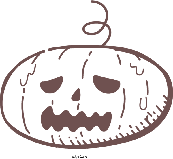 Free Holidays Head Font Line Art For Halloween Clipart Transparent Background
